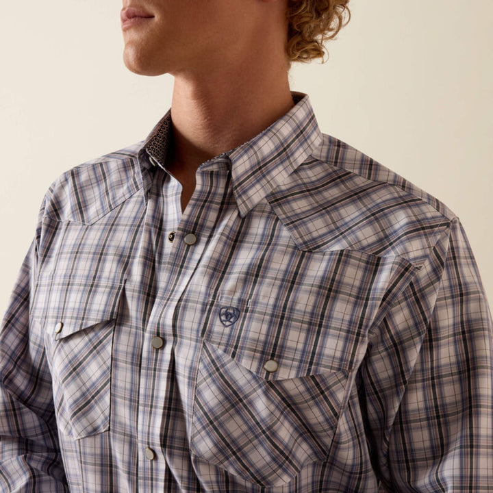 Ariat Men's Wrinkle Free Dash Fitted Snap Shirt