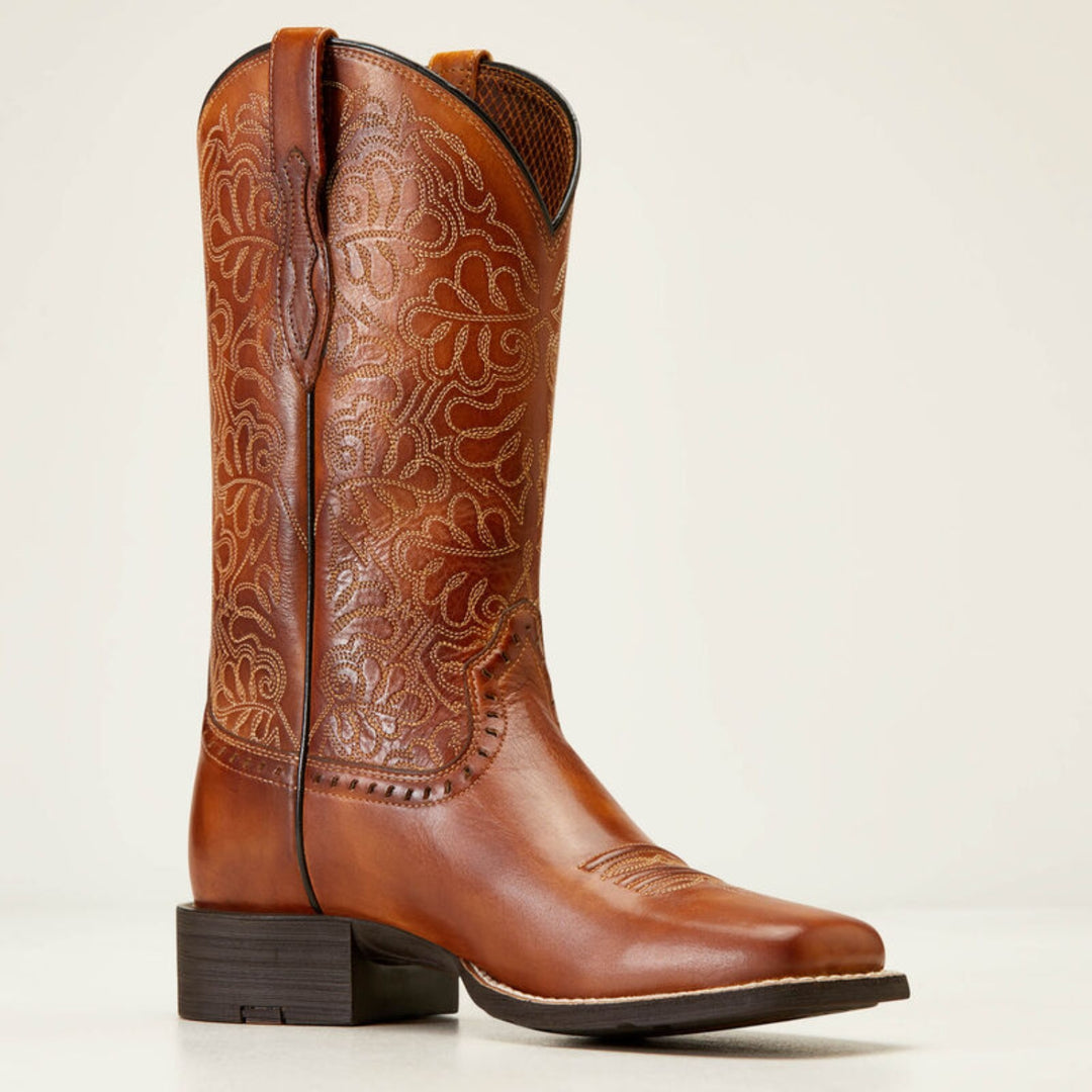 Ariat Women's Round Up Remuda Wide Square Toe Western Boot