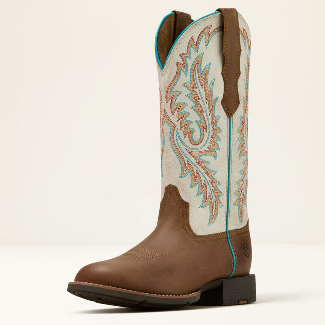 Ariat Women's Round Up W Toe StretchFit Western Boot