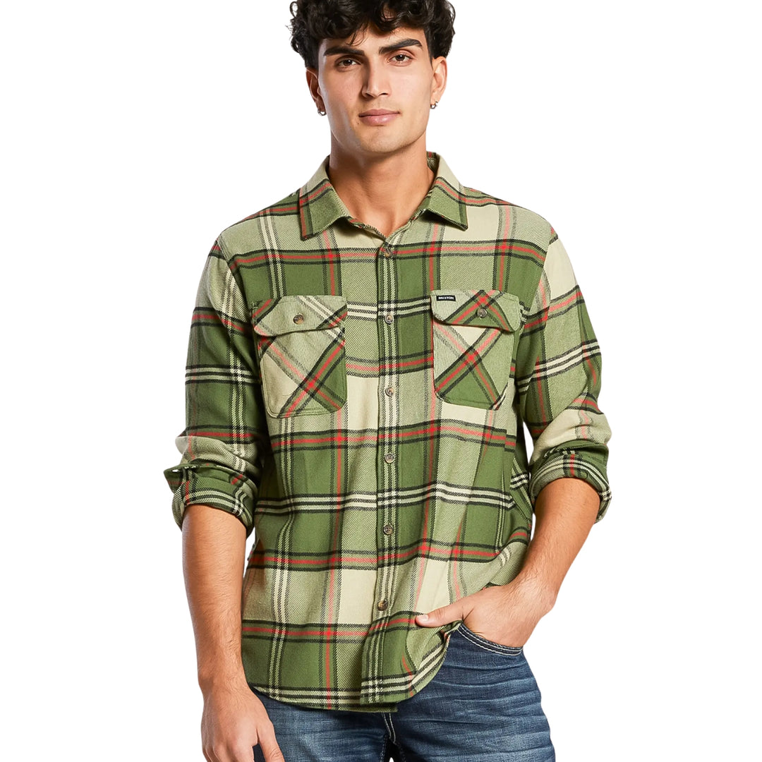 Brixton Men's Bowery Long Sleeve Flannel
