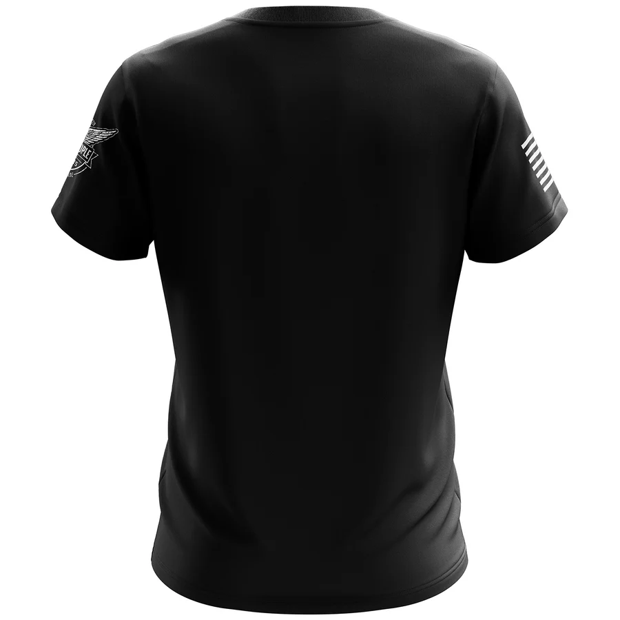 We The People American Flag in Guns Short Sleeve T-shirt