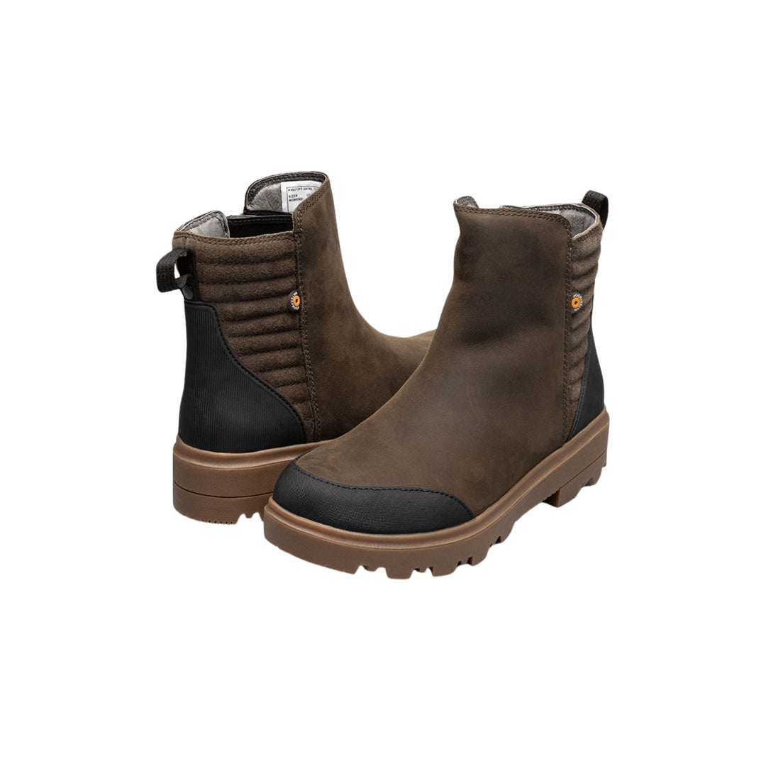 Bogs Holly Zip Leather II Slip On Boots | Women's