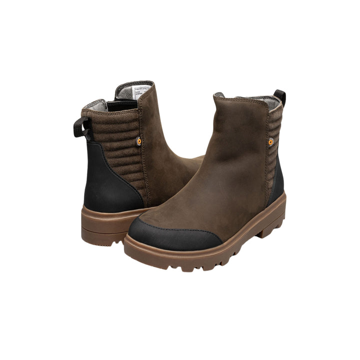 Bogs Holly Zip Leather II Slip On Boots | Women's