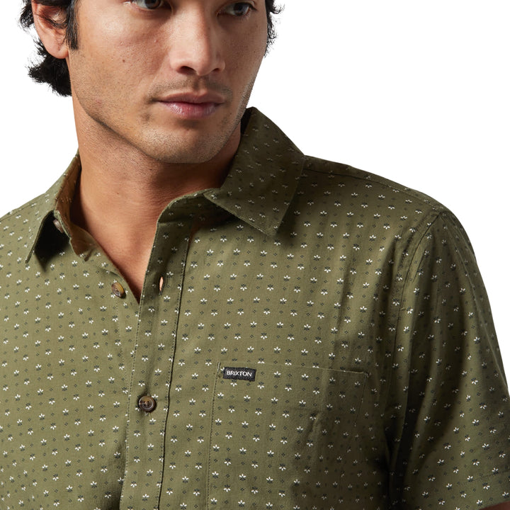 Brixton Charter Print Short Sleeve Woven