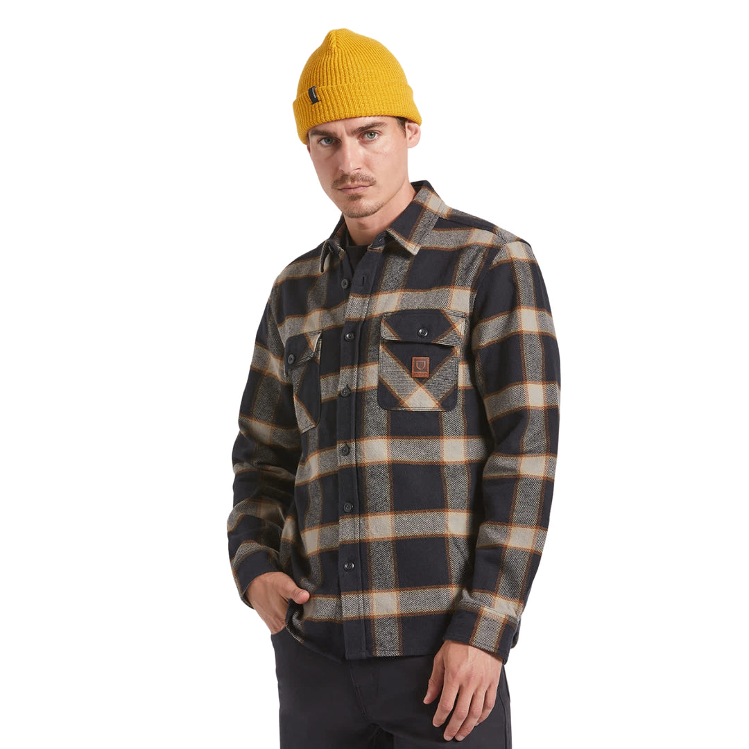 Brixton Men's Bowery Heavyweight Long Sleeve Flannel