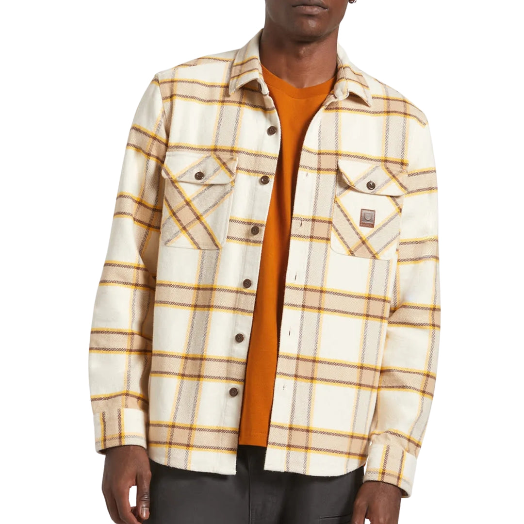Brixton Men's Bowery Heavyweight Long Sleeve Flannel