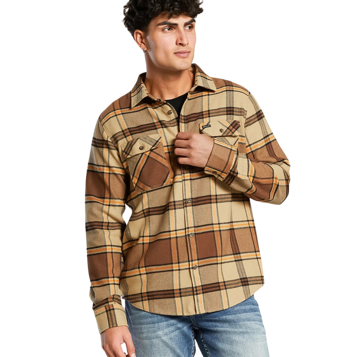 Brixton Men's Bowery Long Sleeve Flannel
