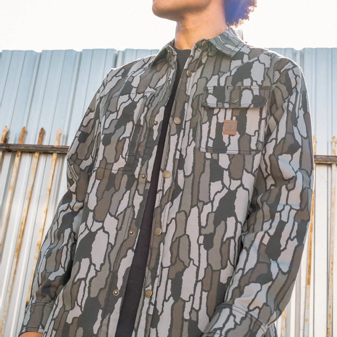 Brixton Men's Builders Stretch Long Sleeve Over Shirt