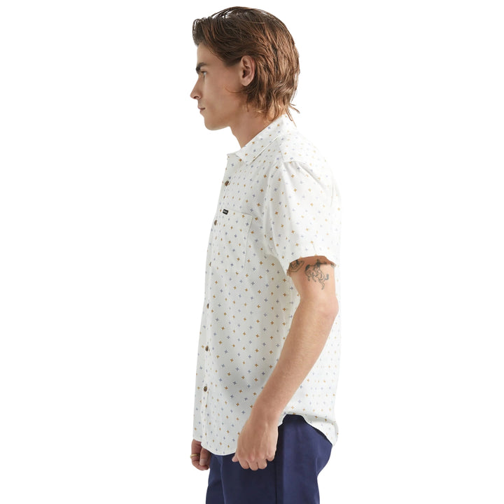 Brixton Men's Charter Print Short Sleeve Shirt