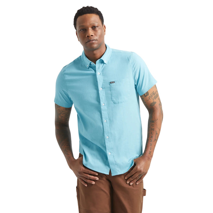 Brixton Men's Sanford Oxford Short Sleeve Shirt