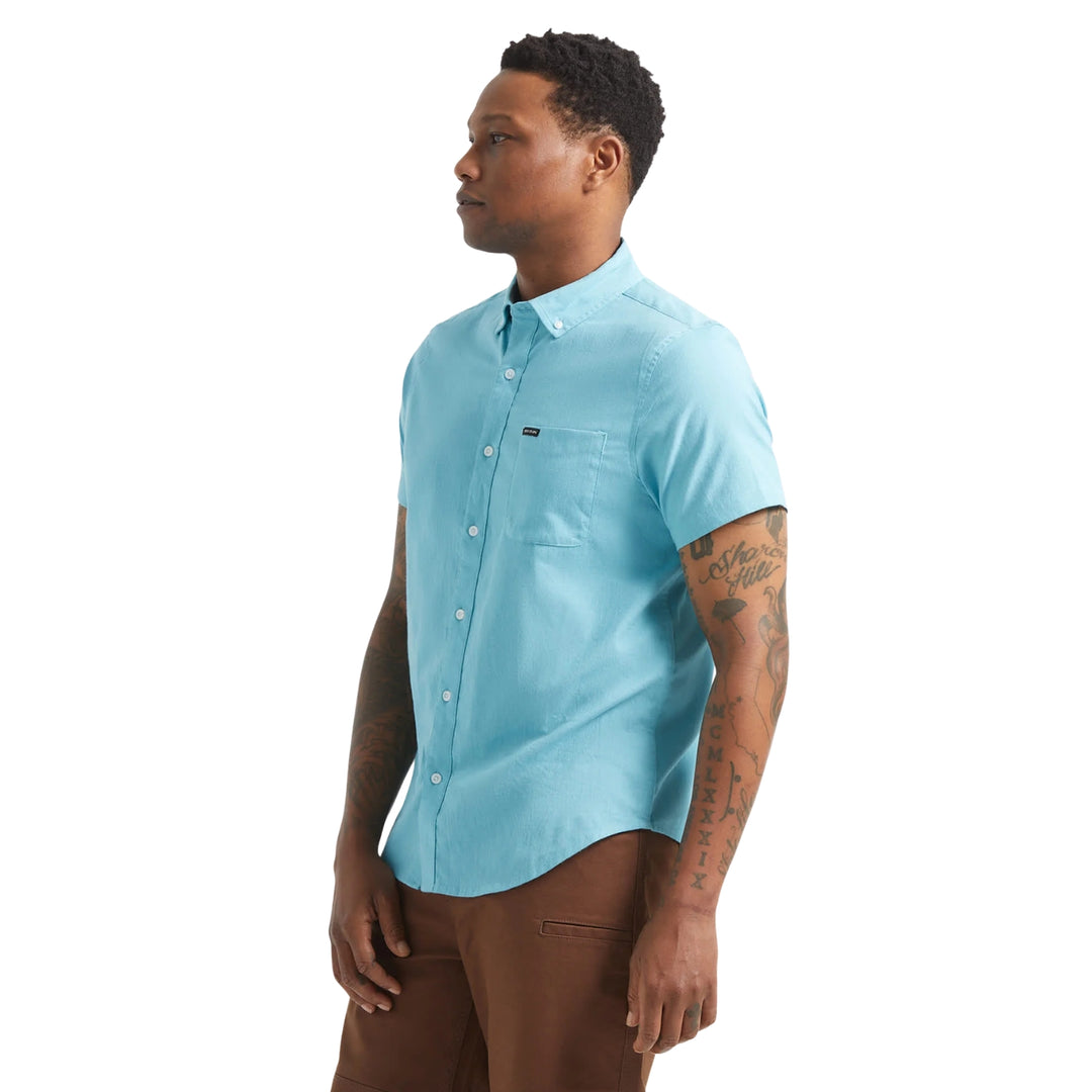 Brixton Men's Sanford Oxford Short Sleeve Shirt