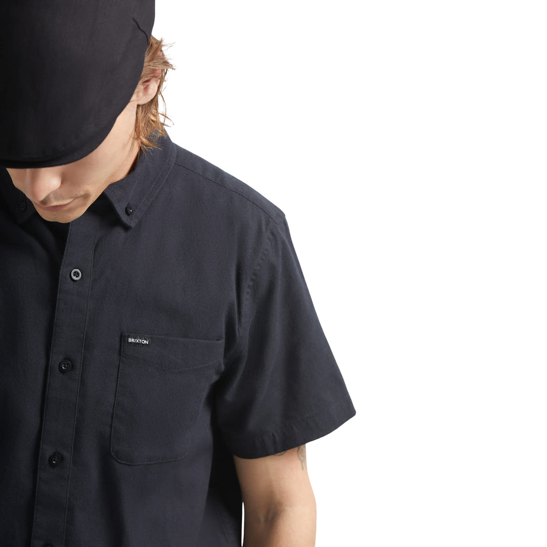 Brixton Men's Sanford Oxford Short Sleeve Shirt