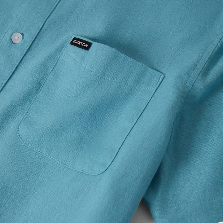 Brixton Men's Sanford Oxford Short Sleeve Shirt