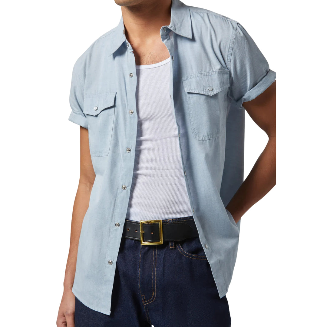 Brixton Men's Wayne Collection Short Sleeve Woven Shirts