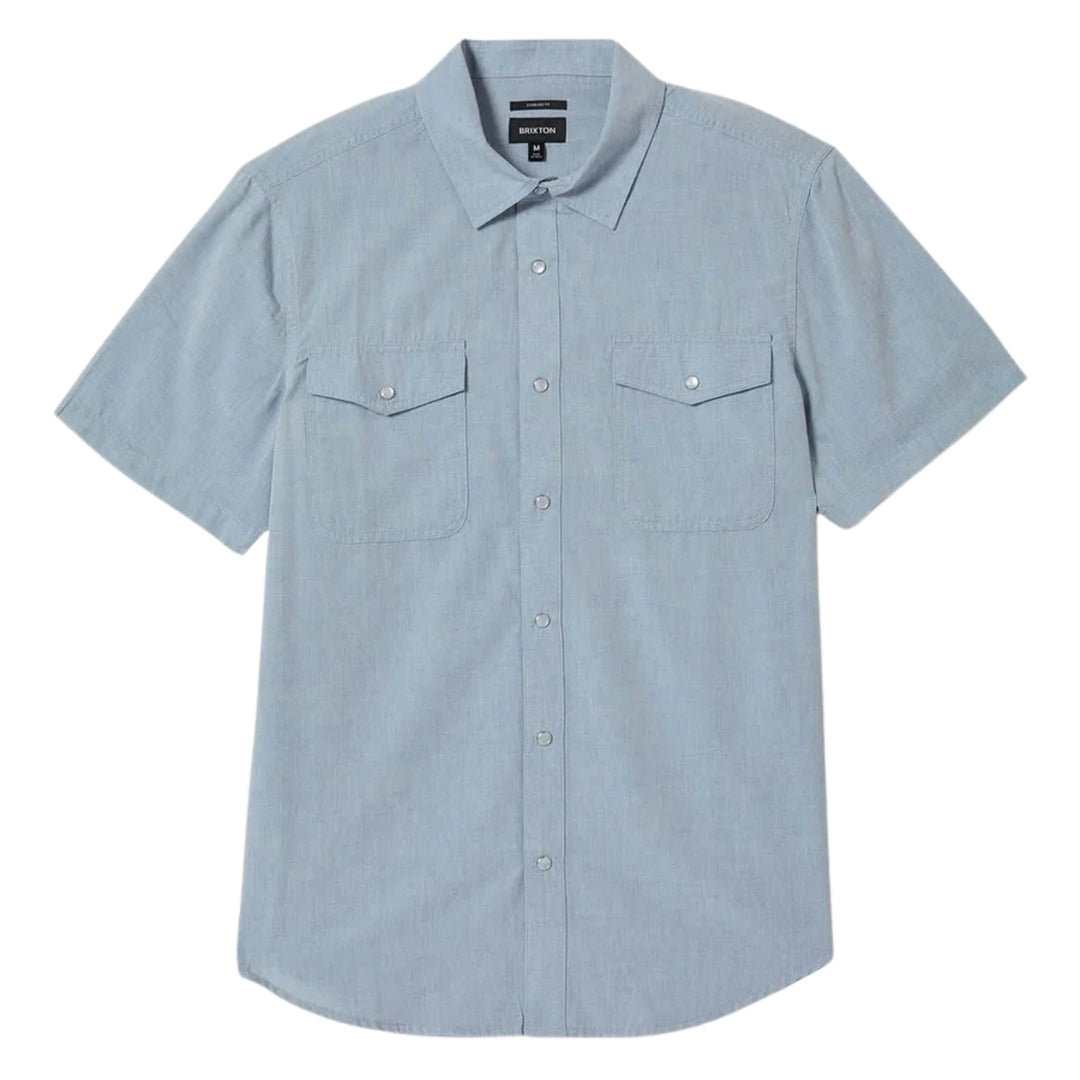 Brixton Men's Wayne Collection Short Sleeve Woven Shirts