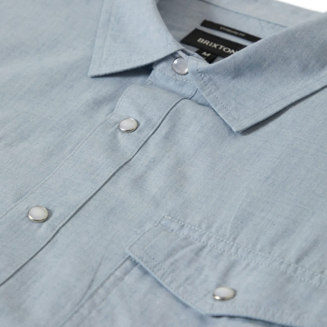 Brixton Men's Wayne Collection Short Sleeve Woven Shirts