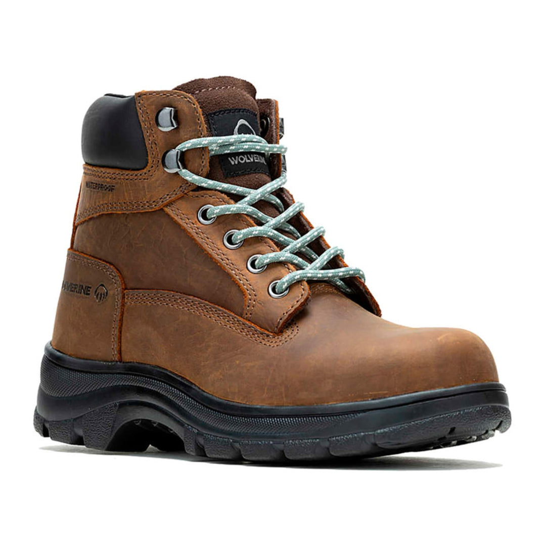 Wolverine Carlsbad Steel Toe Sudan Brown Work Boot (W241012) | Women's