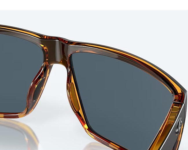 Costa Del Mar Rincon 06S9018 Matte + Black Shiny Tortoise Frame / Gray 580P Lens