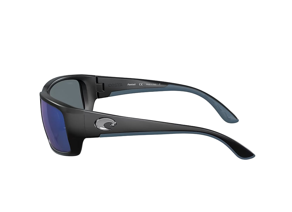 Costa Del Mar Fantail 06S9006 Matte Black Frame / Blue Mirror 580P Lens