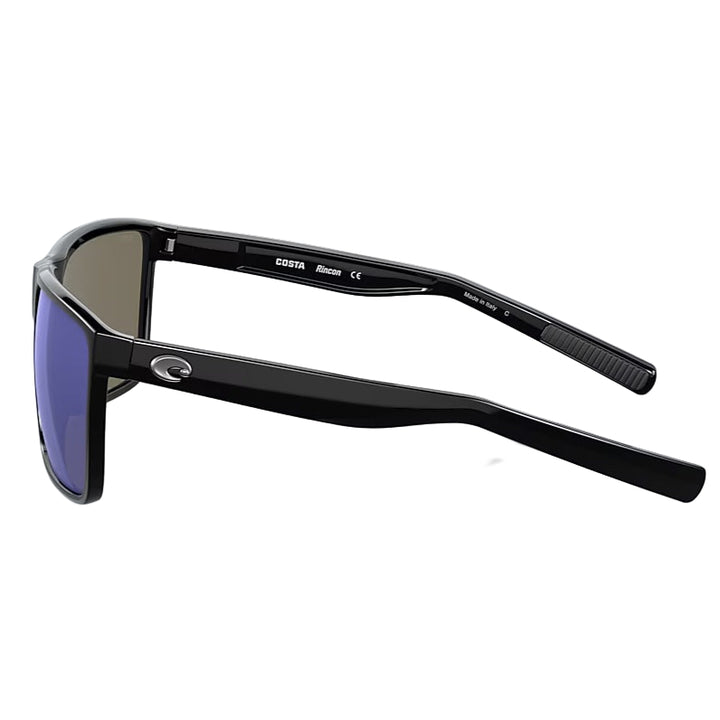 Costa Del Mar Rincon 06S9018 Shiny Black Frame / Blue Mirror Lens