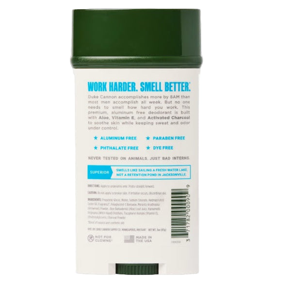 Duke Cannon Aluminum Free Deodorant