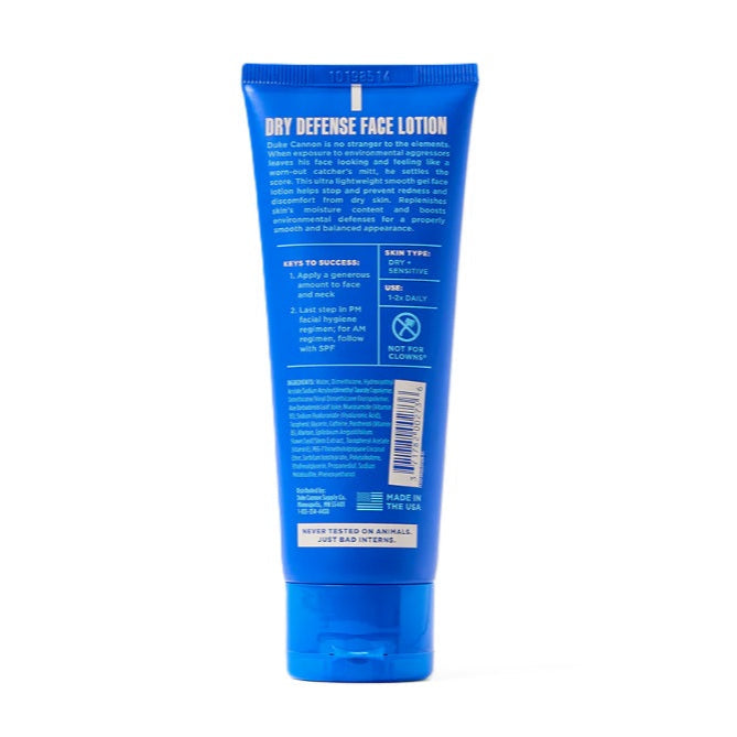 Duke Cannon Dry Defense Face Lotion