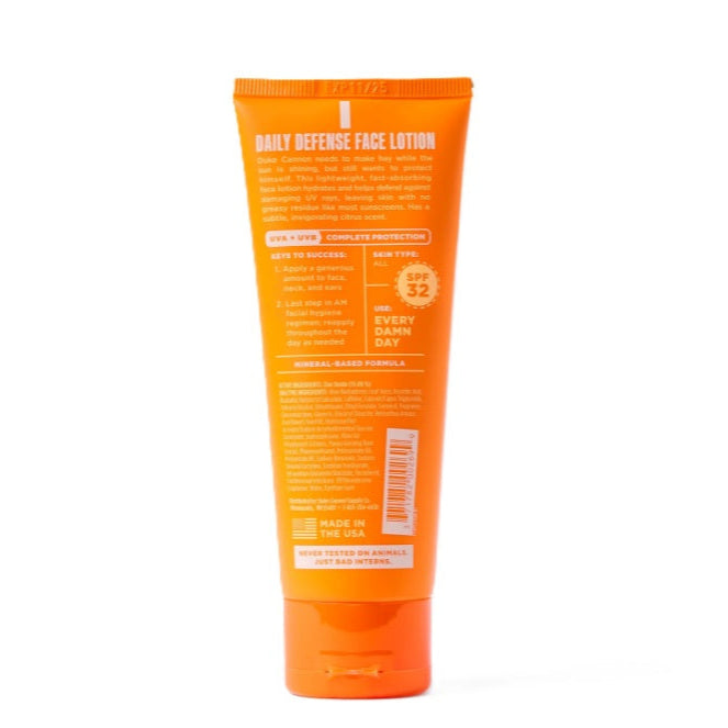 Duke Cannon Daily Defense Face Lotion