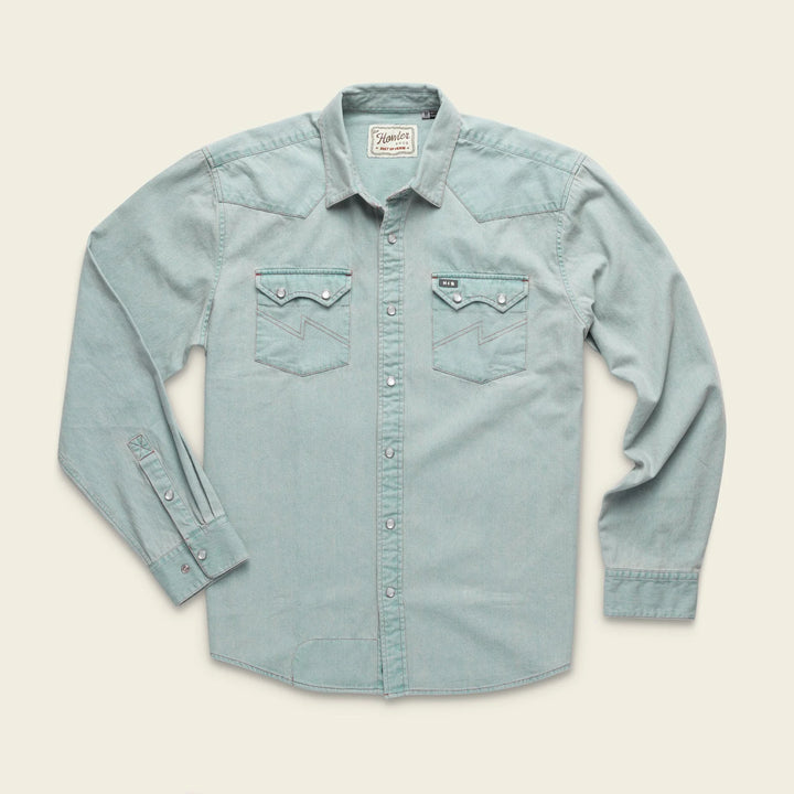 Howler Bros Dust Up Denim Longsleeve Snapshirt | Men's