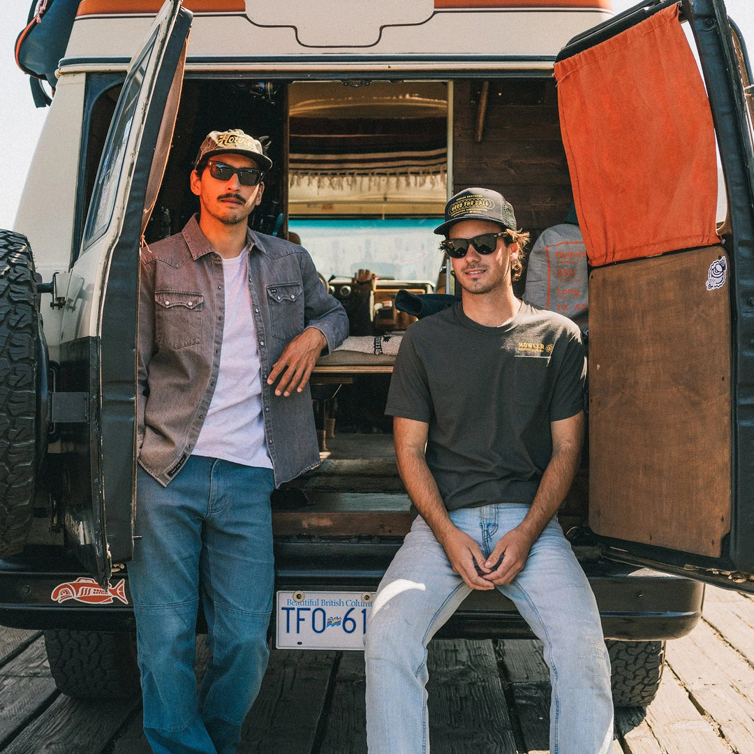 Howler Bros Dust Up Denim Longsleeve Snapshirt | Men's