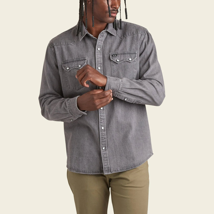Howler Bros Dust Up Denim Longsleeve Snapshirt | Men's