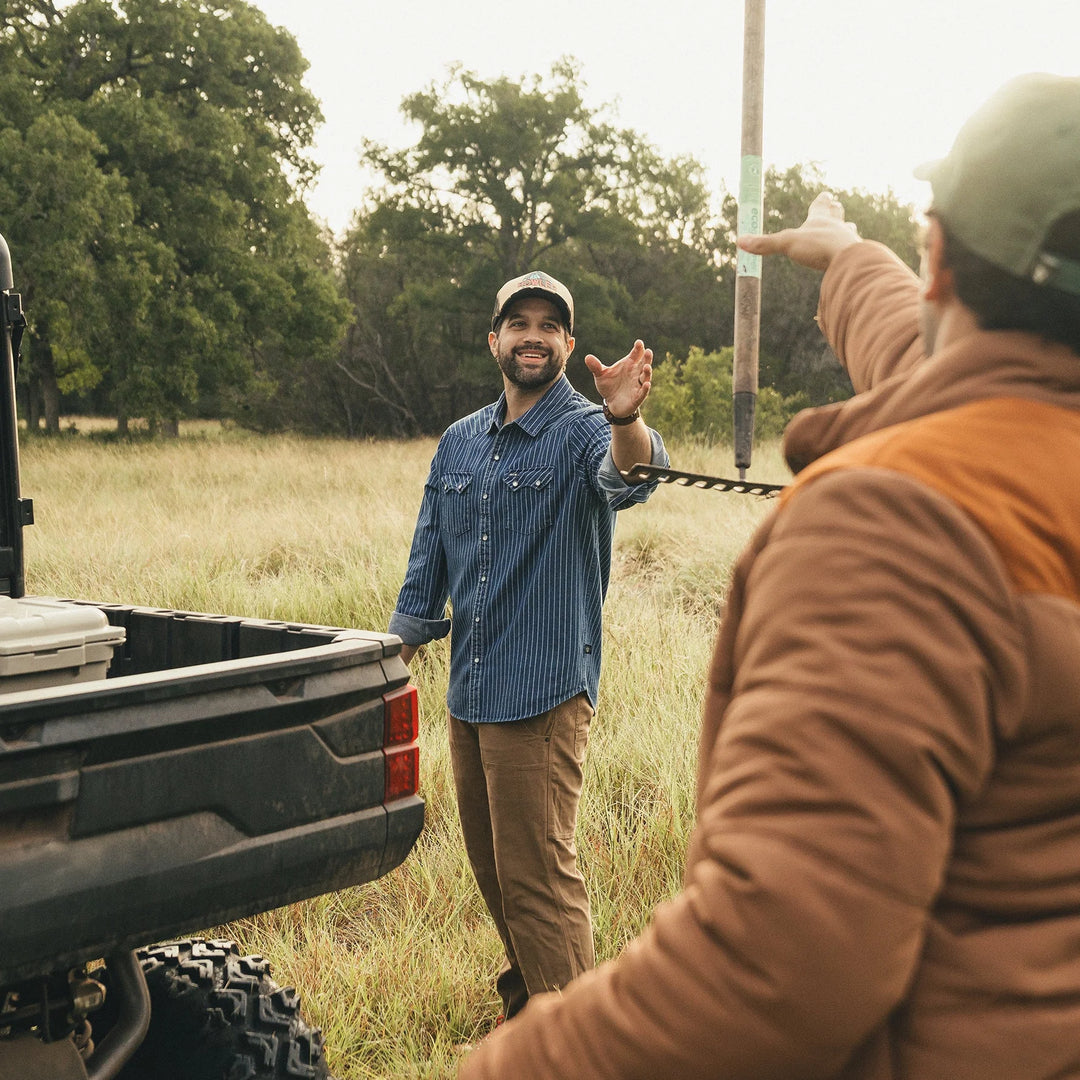 Howler Bros Dust Up Denim Longsleeve Snapshirt | Men's
