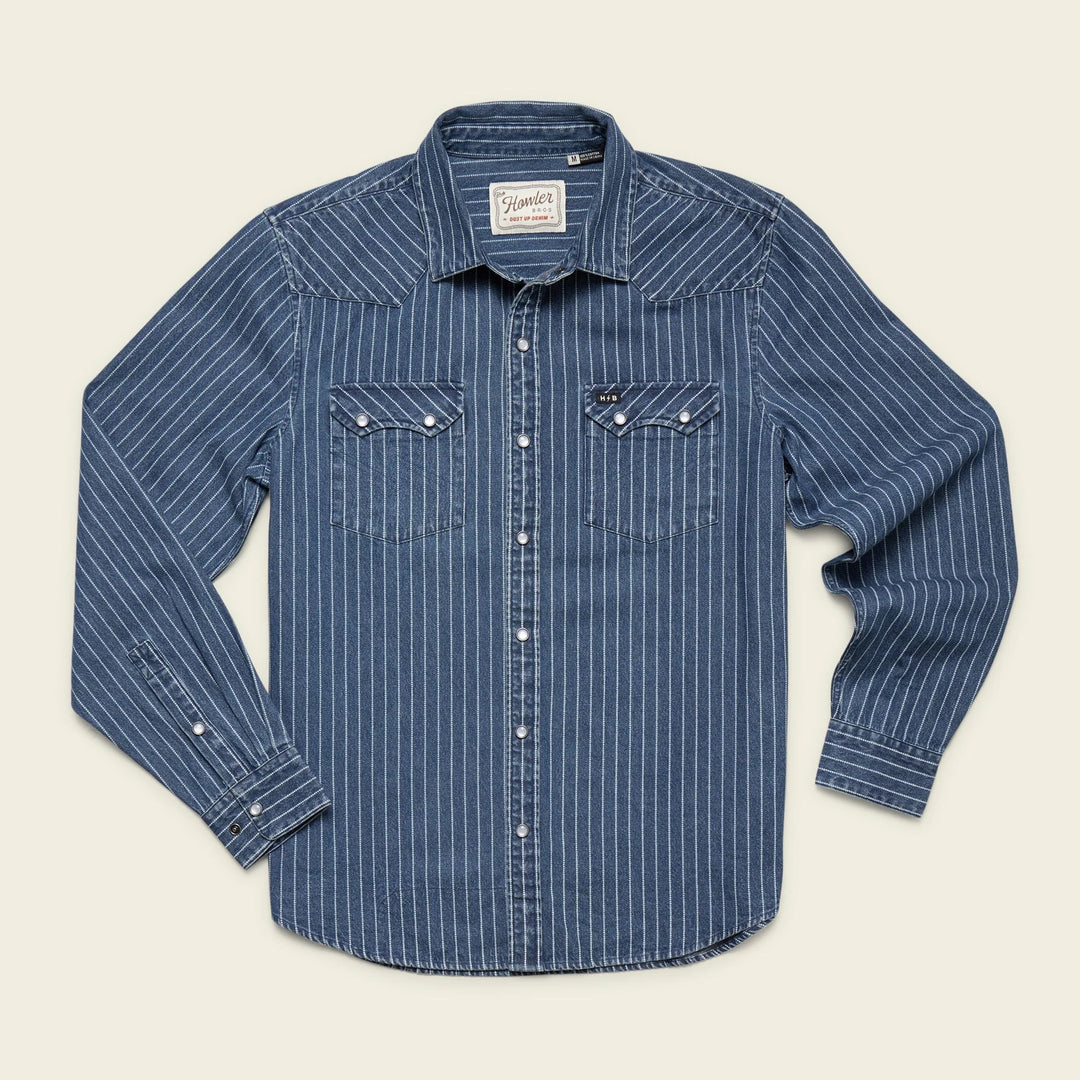 Howler Bros Dust Up Denim Longsleeve Snapshirt | Men's