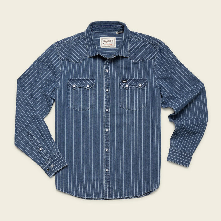Howler Bros Dust Up Denim Longsleeve Snapshirt | Men's