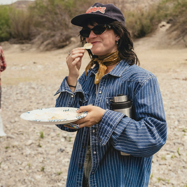 Howler Bros Dust Up Denim Longsleeve Snapshirt | Men's