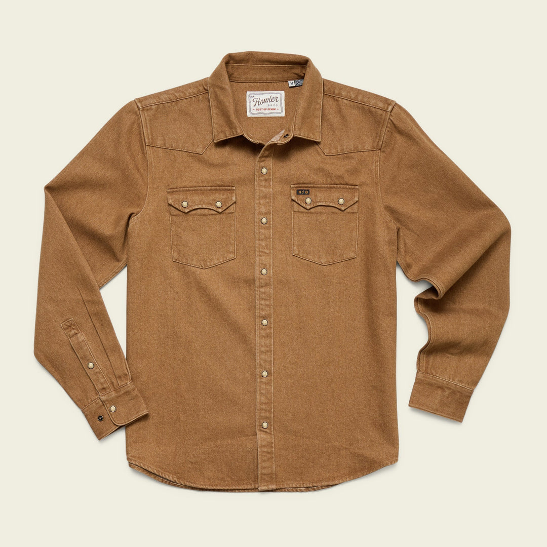 Howler Bros Dust Up Denim Longsleeve Snapshirt | Men's