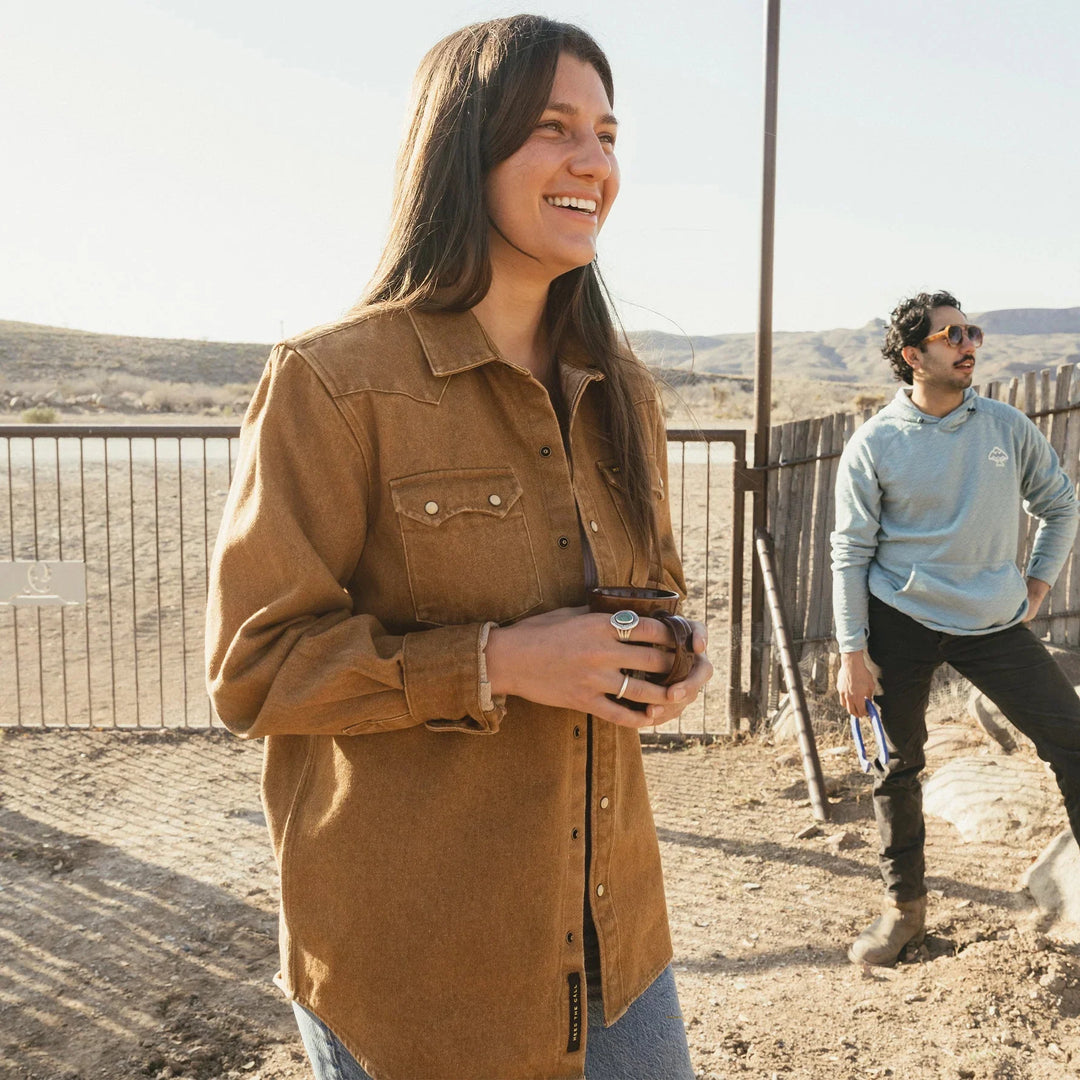 Howler Bros Dust Up Denim Longsleeve Snapshirt | Men's