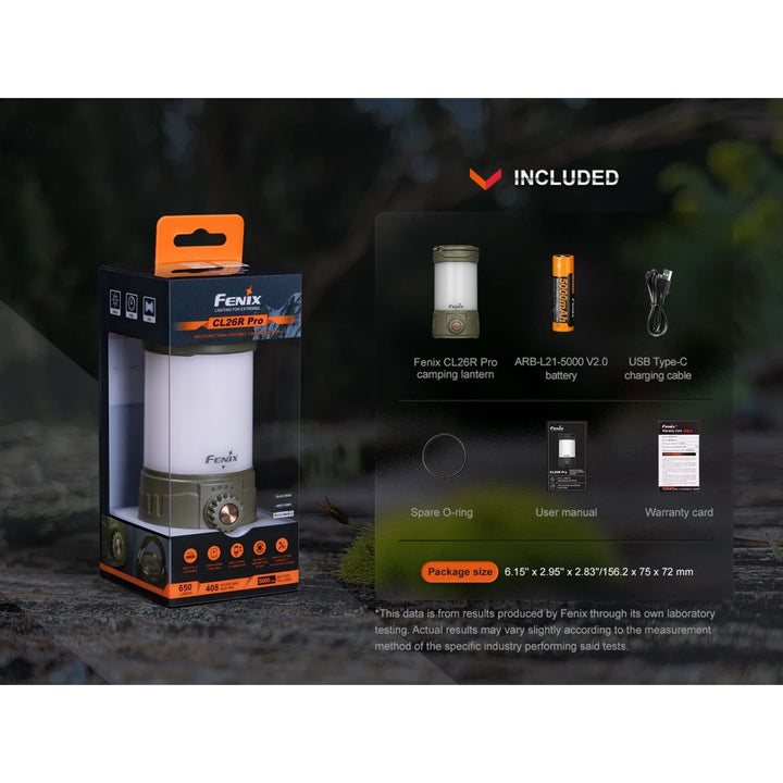 Fenix CL26R Pro Multifunctional Portable Rechargeable Camping Lantern