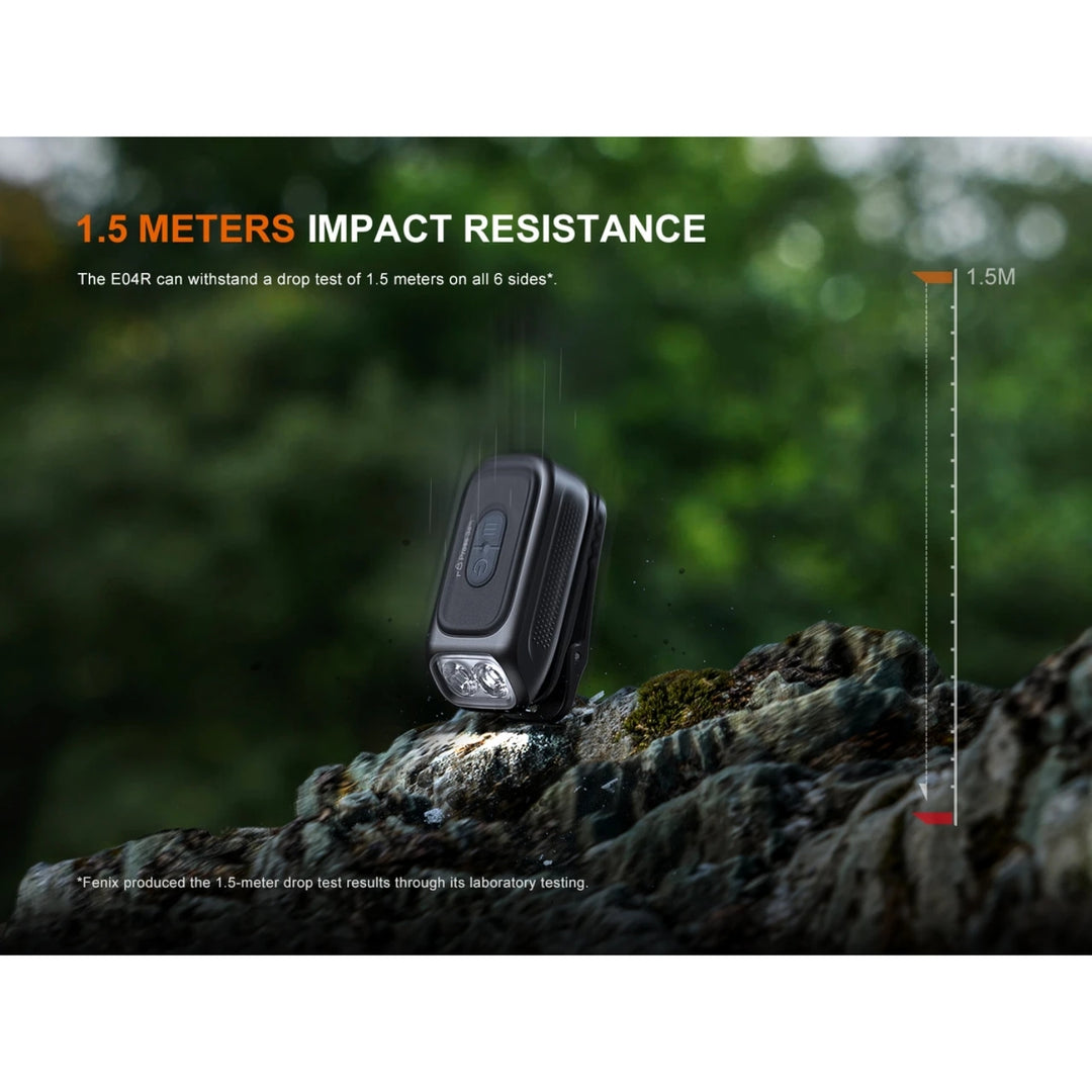 Fenix E04R Rotating Clip On Light