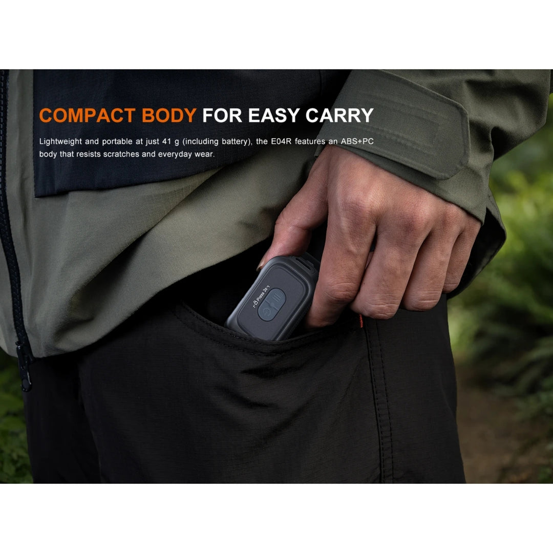 Fenix E04R Rotating Clip On Light