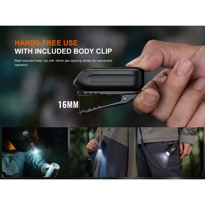 Fenix E04R Rotating Clip On Light
