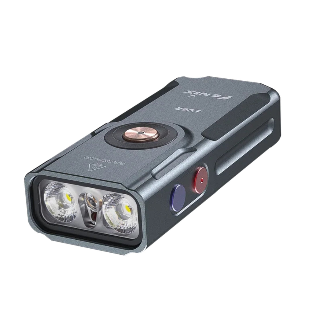 Fenix E06R Keychain Light with White, UV, and Red Laser Lights