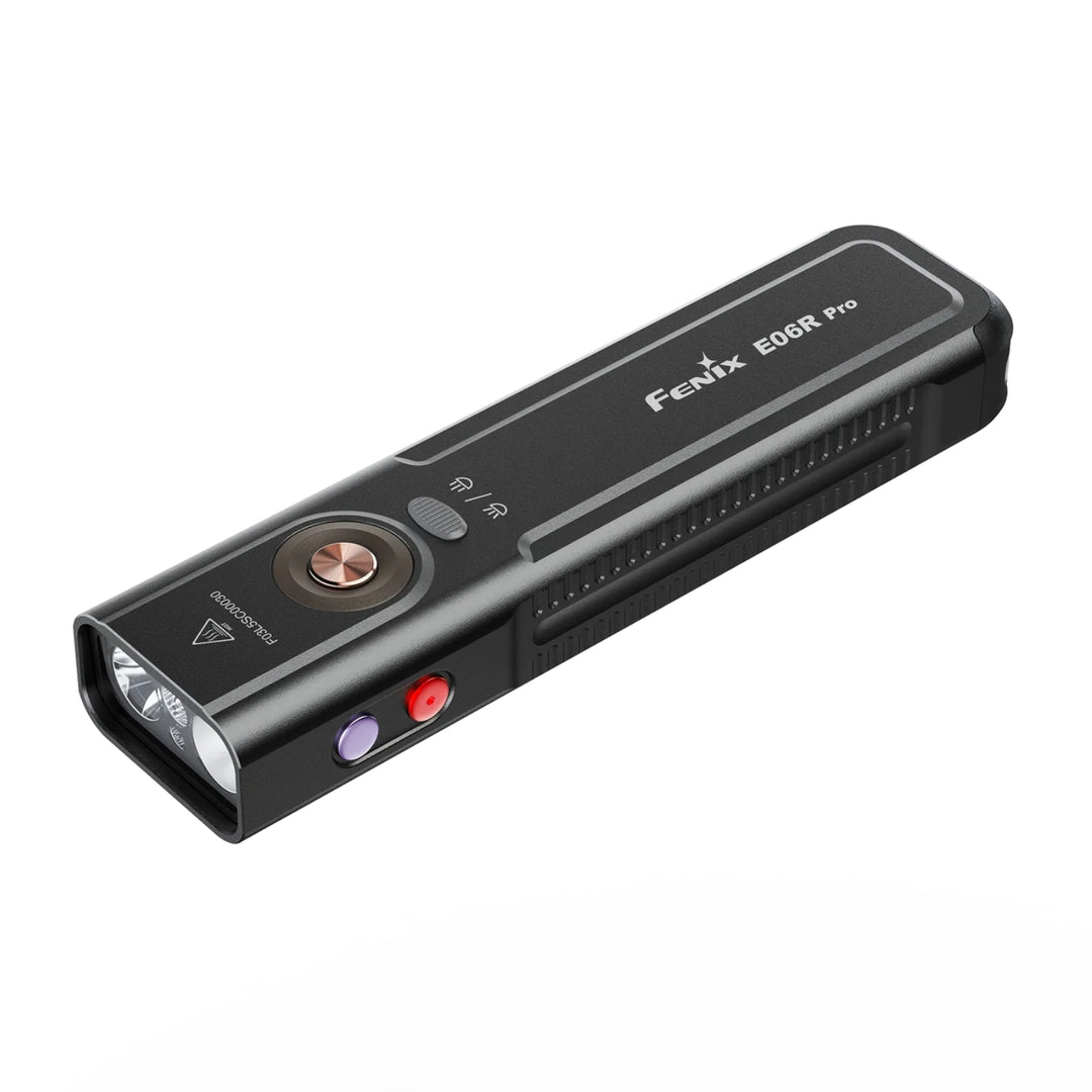 Fenix E06R Pro Keychain Light with White, UV, & Red Laser Lights - 1600 Lumens