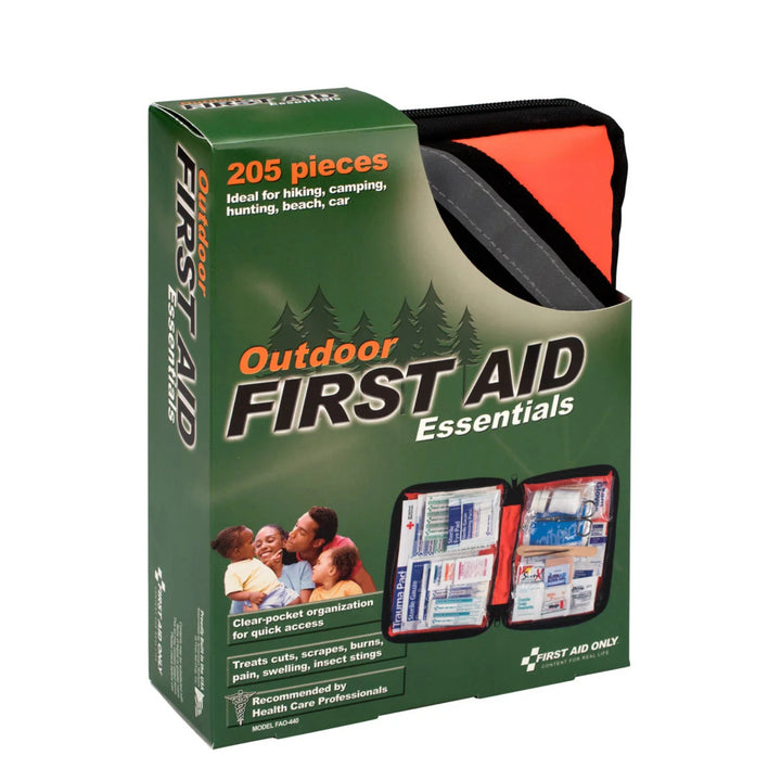 First Aid Only Outdoor First Aid Essentials Kit l 205 Pieces