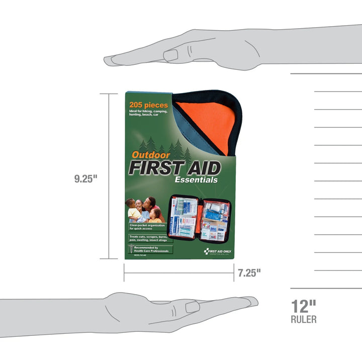 First Aid Only Outdoor First Aid Essentials Kit l 205 Pieces