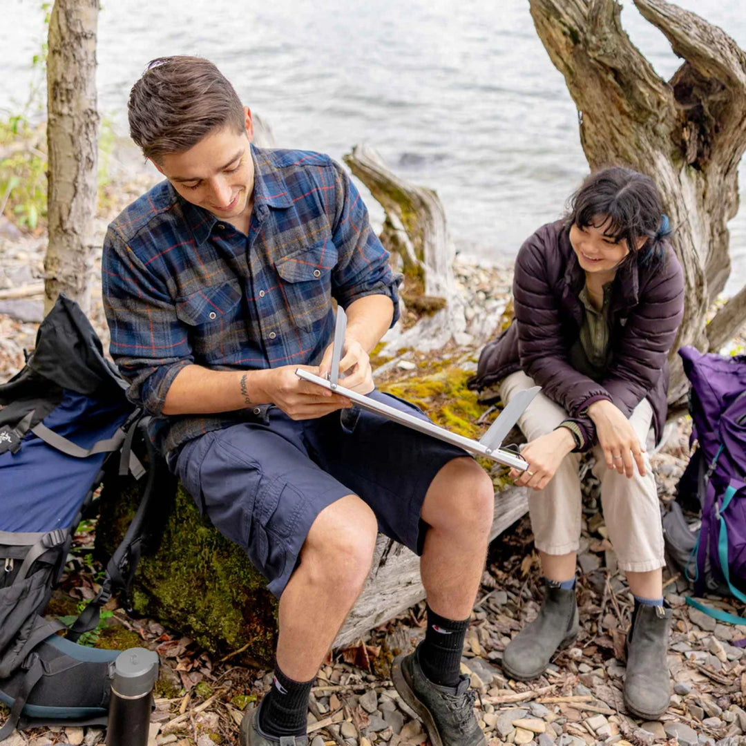 GSI Outdoors Micro Table+ Folding Aluminum Camping Table