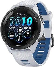 GARMIN Forerunner® 265 Black Bezel and Case with Black/Powder Gray Silicone Band