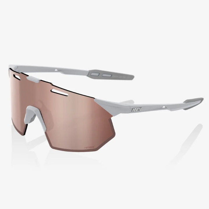 100% HYPERCRAFT® SQ Matte Stone Grey HiPER® Crimson Silver Mirror Lens