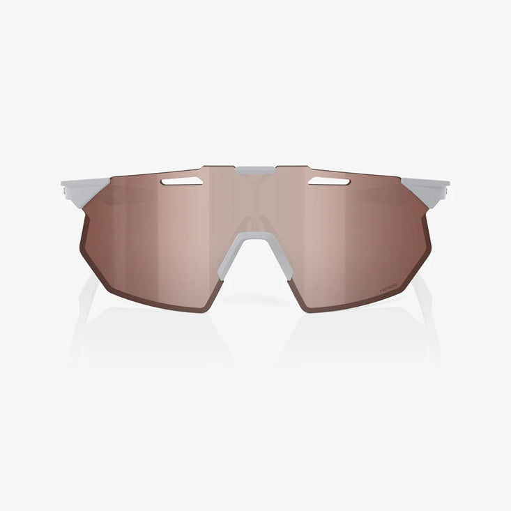100% HYPERCRAFT® SQ Matte Stone Grey HiPER® Crimson Silver Mirror Lens