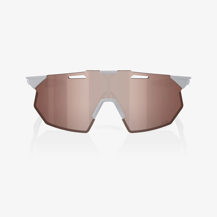 100% HYPERCRAFT® SQ Matte Stone Grey HiPER® Crimson Silver Mirror Lens