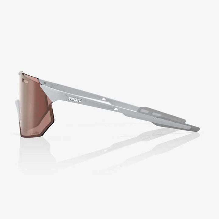 100% HYPERCRAFT® SQ Matte Stone Grey HiPER® Crimson Silver Mirror Lens